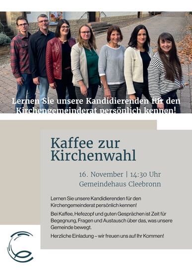 Herzliche Einladung zum Kaffee mit Kandidaten-Vorstellung