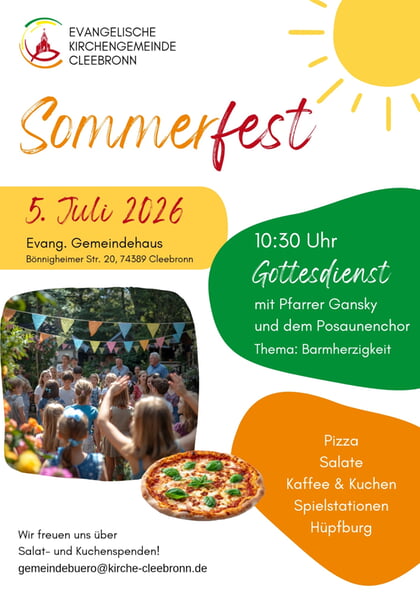 Sommerfest am 05. Juli 2026
