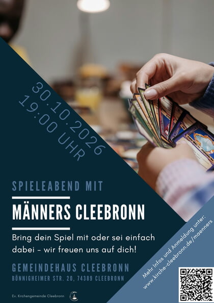 M&auml;nners -- Spieleabend am 30.10.2026