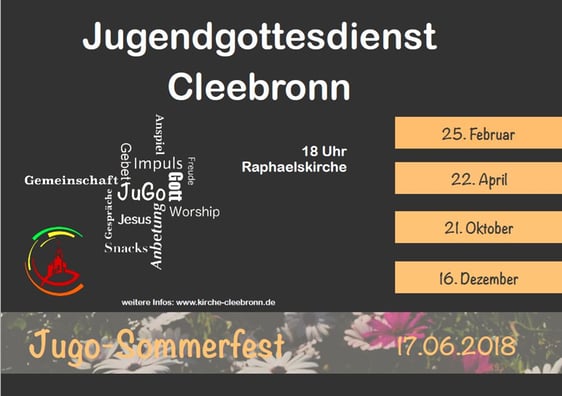Jugo Cleebronn - Termin-Flyer 2018