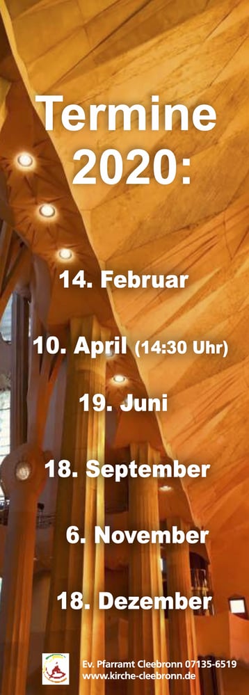 sing&pray Gottesdienste 2020