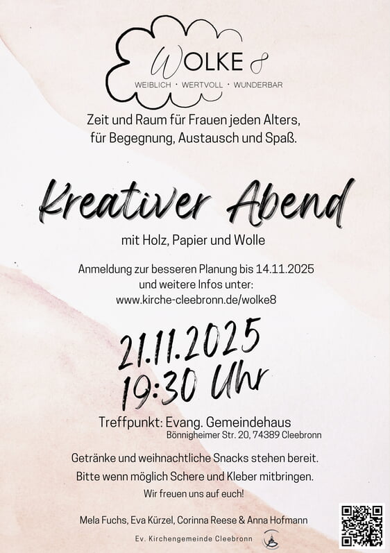 Wolke 8 - Kreativer Abend